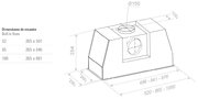 Встраиваемая вытяжка Pando PRO/85 INOX V.1050 SEC PLUS фото 2 в Екатеринбурге