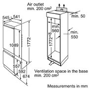 Встраиваемый двухкамерный холодильник Bosch KIV 38V20 RU фото 2 в Екатеринбурге