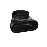 Угловой соединительный элемент (переходник) для плоского и круглого каналов BORA EFR90/1 фото в Екатеринбурге