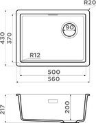 Мойка Omoikiri Kata 56-U/I Side GR фото 4 в Екатеринбурге