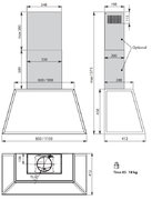 Вытяжка Falmec TIME 85 pewter фото 3 в Екатеринбурге