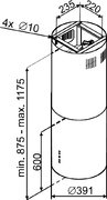 Островная вытяжка Brandt BHY2353B фото 4 в Екатеринбурге