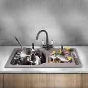 Мойка Omoikiri MARU 86-2 BL фото 4 в Екатеринбурге