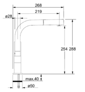 Смеситель Franke Planar Angolo 020 хром фото 2 в Екатеринбурге