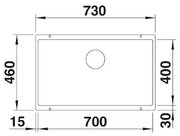Мойка Бланко ROTAN 700-U Silgranit алюметаллик фото 3 в Екатеринбурге Мойка Blanco ROTAN 700-U Silgranit алюметаллик фото 3 в Екатеринбурге
