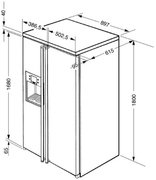Холодильник Smeg SBS8003P фото 2 в Екатеринбурге