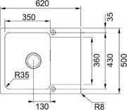 Мойка Franke Orion OID 611-62 серый асфальт фото 4 в Екатеринбурге