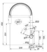 Смеситель Franke Ambient с выдвижным шлангом хром фото 3 в Екатеринбурге