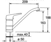 Смеситель Franke 460-1 хром фото 2 в Екатеринбурге
