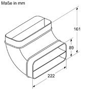 Колено для плоского воздуховода Neff Z861SB2 фото 2 в Екатеринбурге