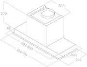 Встраиваемая вытяжка Elica HIDDEN 2.0 BL MAT/A/52 фото 4 в Екатеринбурге