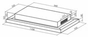 Встраиваемая вытяжка Faber SKYPAD X/WH F120 фото 3 в Екатеринбурге