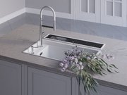 Мойка Omoikiri Kinaru Pro 86-U/I WH фото 4 в Екатеринбурге