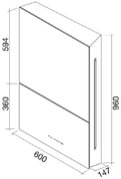 Вытяжка Falmec Ghost 60 (600) P.E white фото 3 в Екатеринбурге