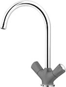 Смеситель Blanco Amona chrome/silgranit алюметаллик
