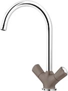 Смеситель Blanco Amona chrome/silgranit серый беж