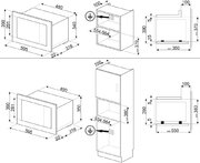 Встраиваемая микроволновая печь Smeg FMI120G фото 4 в Екатеринбурге