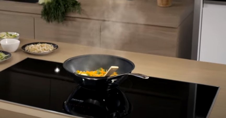 Управление вытяжкой с помощью варочной панели